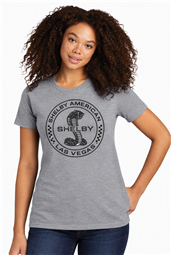 Ladies Las Vegas Bling Tee - Grey