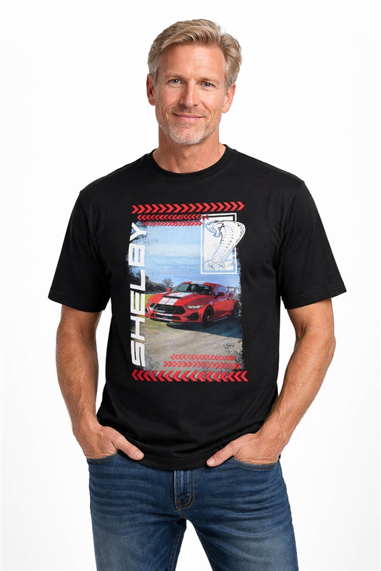 Shelby GT350 Drive Cotton Tee- Black