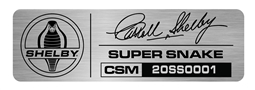Replica  Shelby Super Snake 2020-2023 Dash Plaque Wall Metal Sign