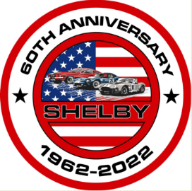 Shelby 60th Anniversary Circle Metal Sign