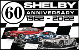 Shelby 60th Checkered Cars Metal Sign