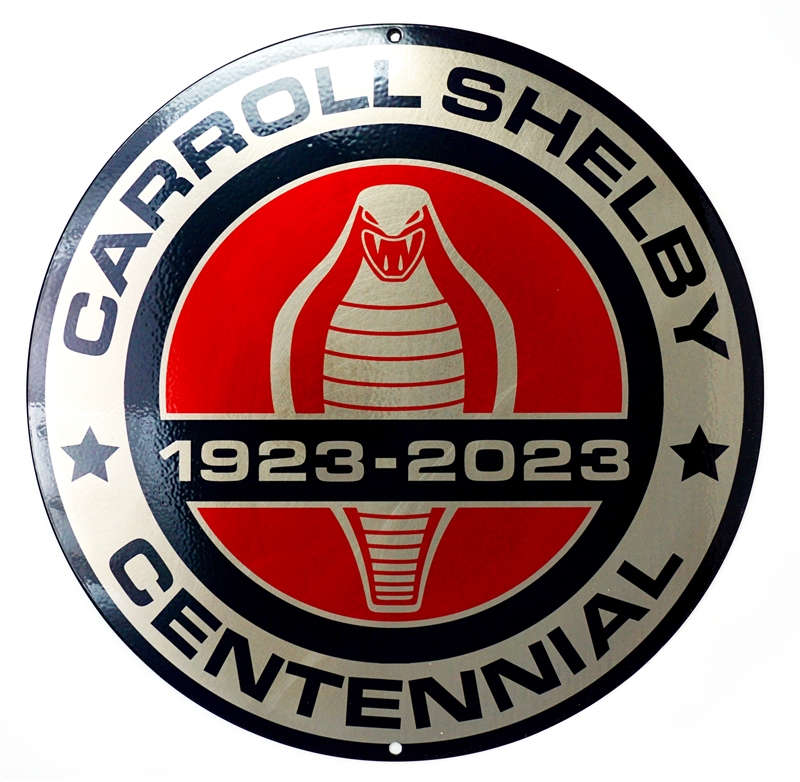 Shelby Cobra Centennial  Round Metal Sign