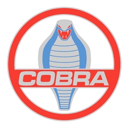 Cobra Medallion Metal Sign - 12"