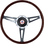 Cobra Steering Wheel Metal Sign - 15"