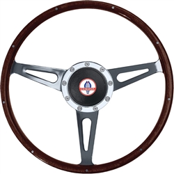Cobra Steering Wheel Metal Sign - 15"
