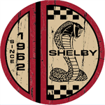 Shelby Split Circle Distressed Metal Sign