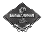 Shelby GT500 Super Snake Black Carbon Metal Sign - 25" x 19" $60
