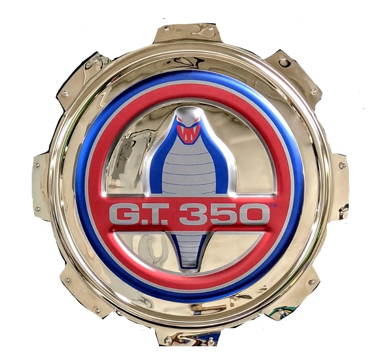 G.T.350 Cobra Gas Cap 3-D Wall Mirror Sign