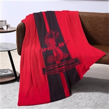 Shelby Lightweight Personalized Blanket- Red, Blue, or Carbon Fiber