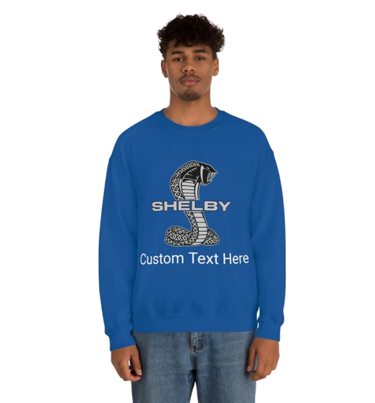 Personalized Shelby Snake Crewneck Sweatshirt  CHOOSE FROM 4 COLORS