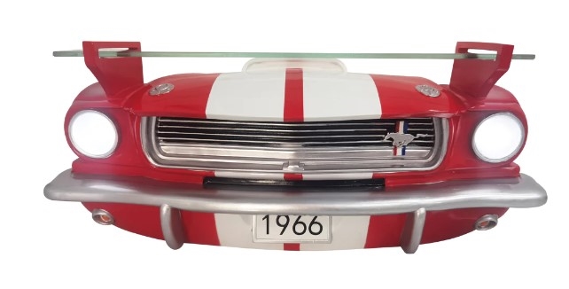 1966 Shelby Red GT350 3D Wall Shelf