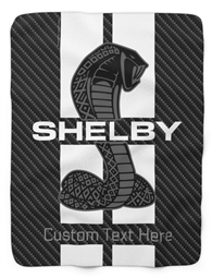 Shelby Tiffany Stripe Lightweight Personalized Blanket-Carbon Fiber