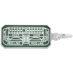 Craps Table  Charm- GOLD or SILVER