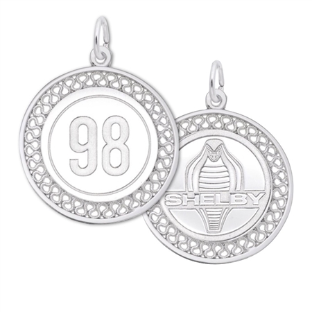 Shelby 98 Filigree Charm- GOLD or SILVER
