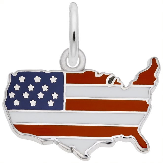 USA Patriotic Flag- GOLD or SILVER