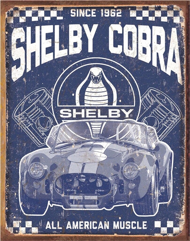 Shelby Cobra American Muscle Tin Sign