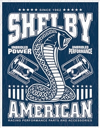 Shelby American Pistons Tin Sign
