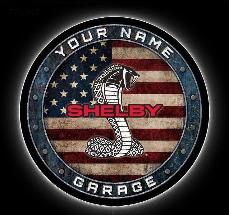 Custom Shelby Flag LED Sign