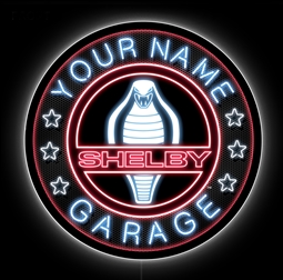Custom Shelby Garage LED Sign