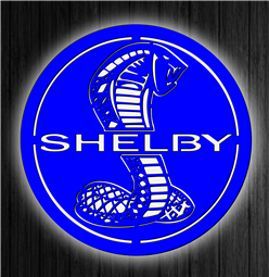 Shelby Snake  LED Backlit Sign- Blue, Red, Silver, Black, or Orange