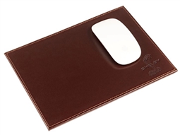 Shelby Bonded Leather Mouse Pad - Dark Brown