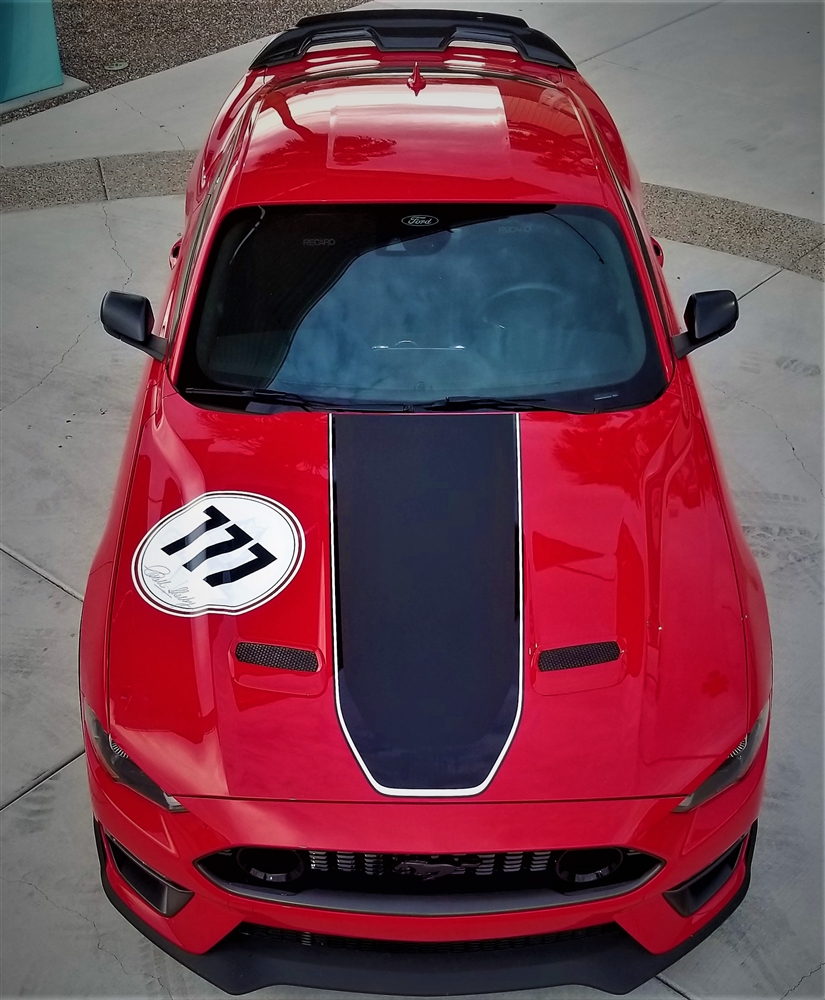 Shelby Race Inspired Number Decals (2 Blocks and 1 Round)