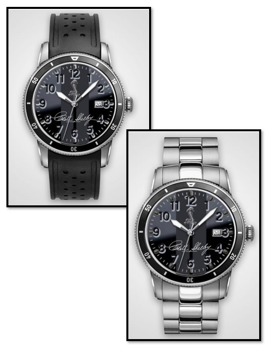 Personalized Shelby "Colors" Watch- Black w/ Black Stripes