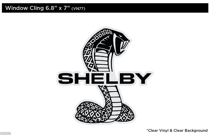 Ford Mustang Shelby Custom Windshield Banner Decal Sticker | Custom Made In the USA | Fast Shipping