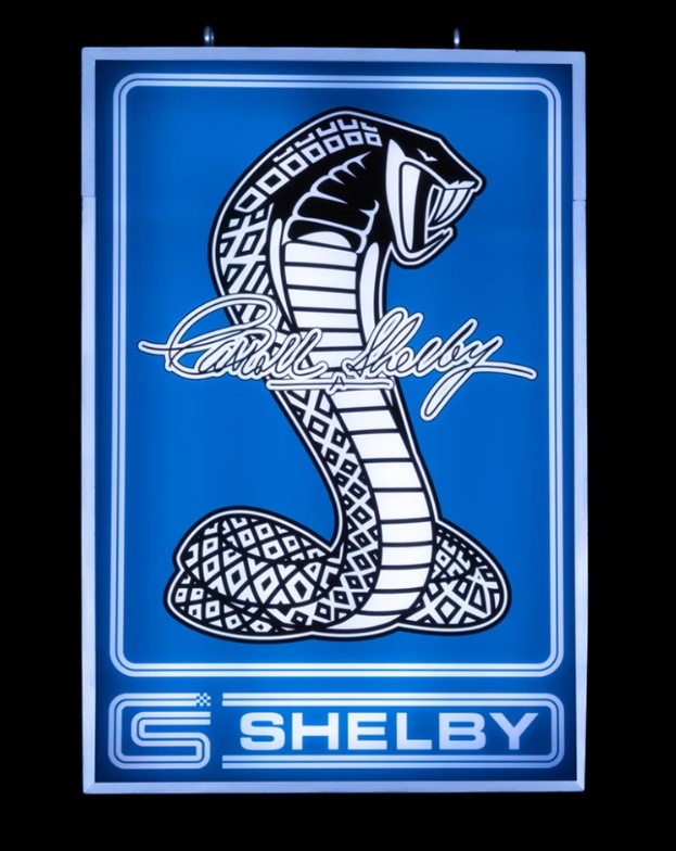 Shelby CS Signature Backlit Sign - 24" x 16 "