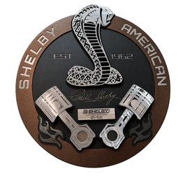 Shelby American Piston 3D Metal Sign - Limited Edition