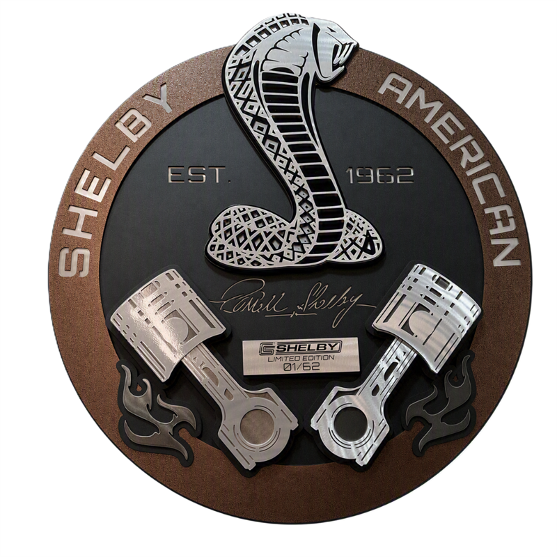 Shelby American Piston 3D Metal Sign - Limited Edition