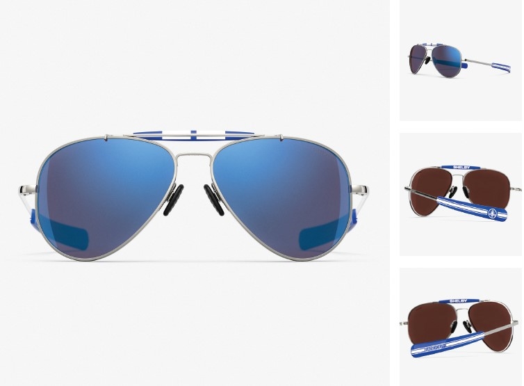 Randolph x Shelby Sportsman Sunglasses - Gunmetal / Blue