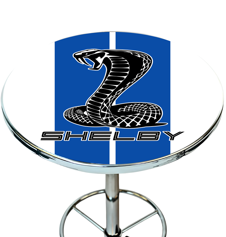 Custom Shelby Snake Stripes Pub Table- Available in multiple options