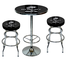 Shelby Carbon Fiber Pub Table Set (1 table & 2 stools)