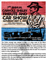2019 Carroll Shelby Tribute Poster