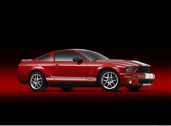 2007 Shelby GT500 Framed Print with Double Mat