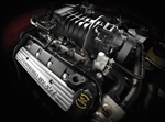 2007 Shelby GT500 Engine Framed Print with Double Mat