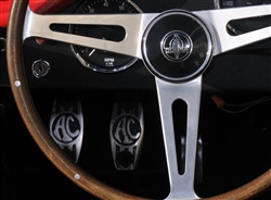 Cobra Steering Wheel Framed Print with Double Mat