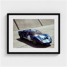 Shelby 1966 GT40 Blue Framed Print