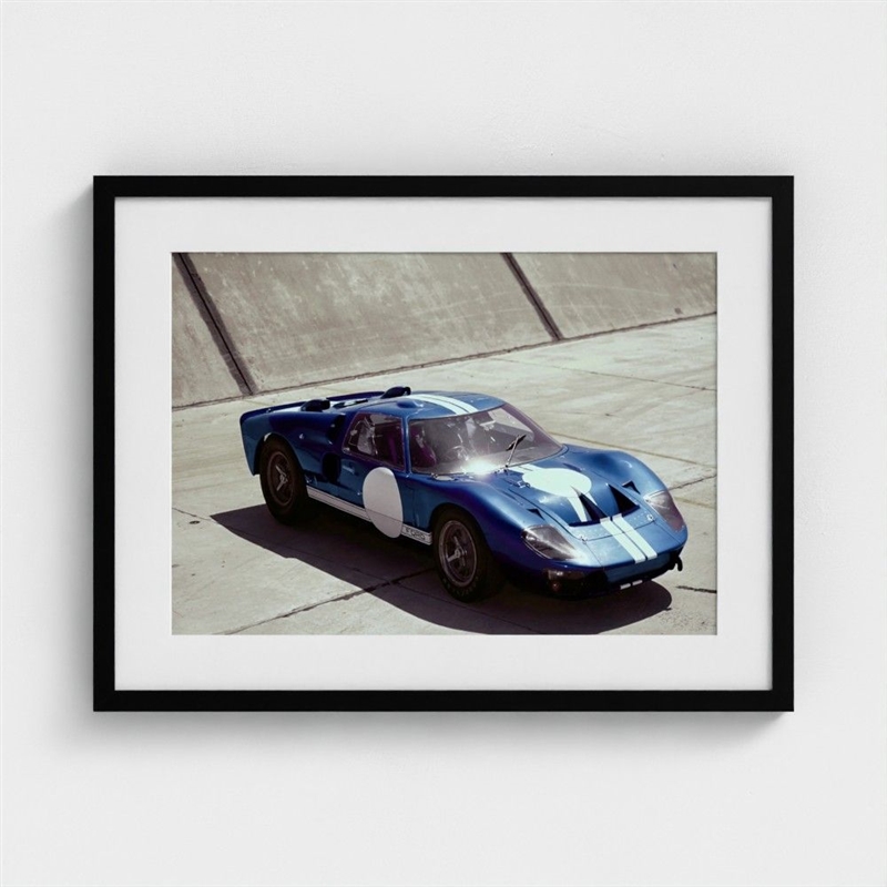 Shelby 1966 GT40 Blue Framed Print