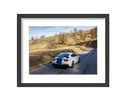 Shelby White GT350 Rear Framed Print