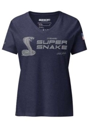 Ladies Personalized Shelby Super Snake T-Shirt  (choose from multiple colors)