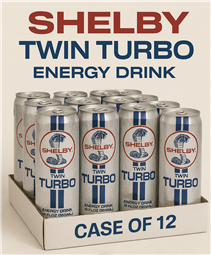 Shelby Twin Turbo Energy Drinks - (Case of 12)