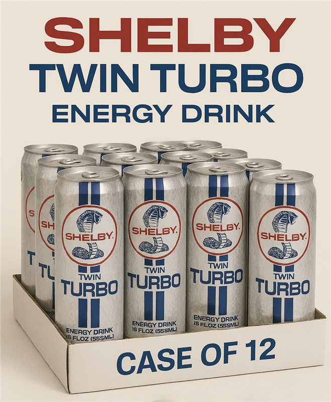 Shelby Twin Turbo Energy Drinks - (Case of 12)