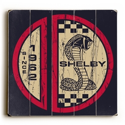 1962 Shelby Snake Split Circle Wooden Sign