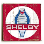 Shelby Cobra Medallion Wooden Sign