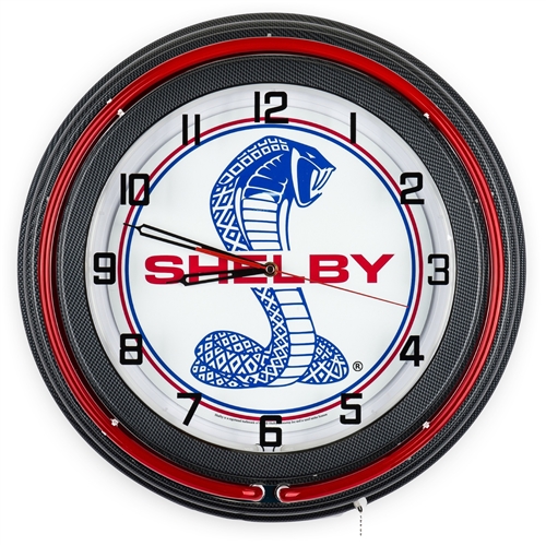 SNAKE 掛け時計　NHRA Red Neon Super Snake Clock