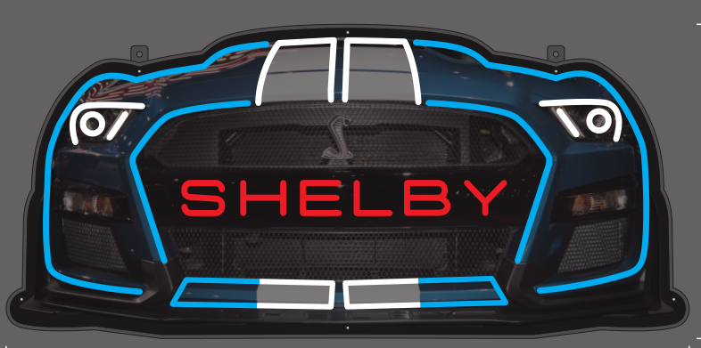 Shelby GT500 Grill Flex LED  Sign