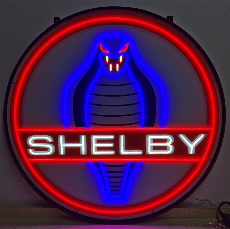 Shelby Cobra Circle Neon Sign