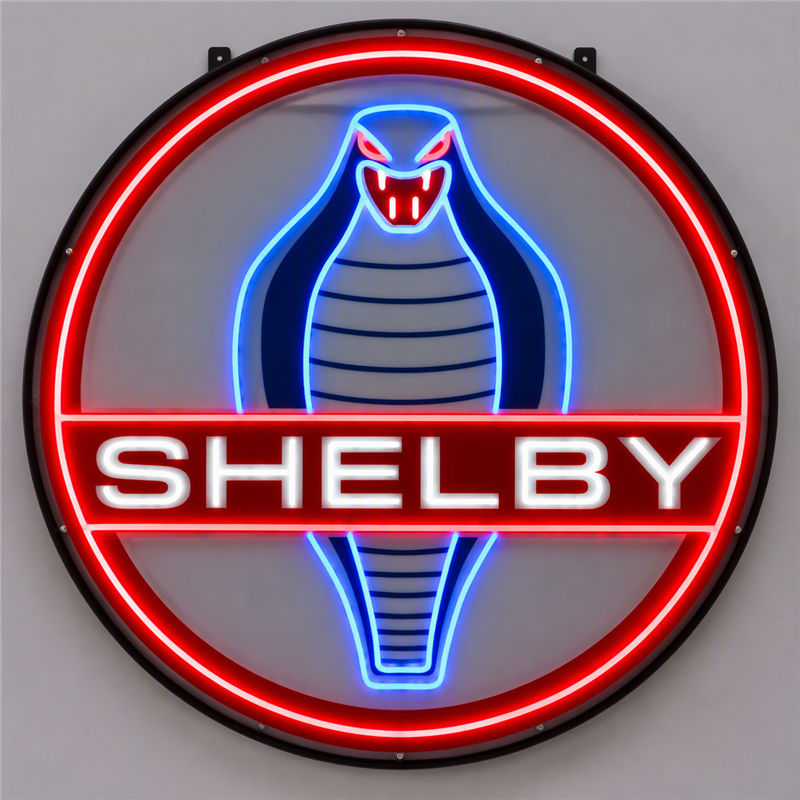 Shelby Cobra Circle Flex LED Neon Sign